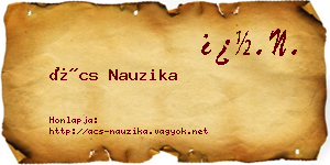 Ács Nauzika névjegykártya